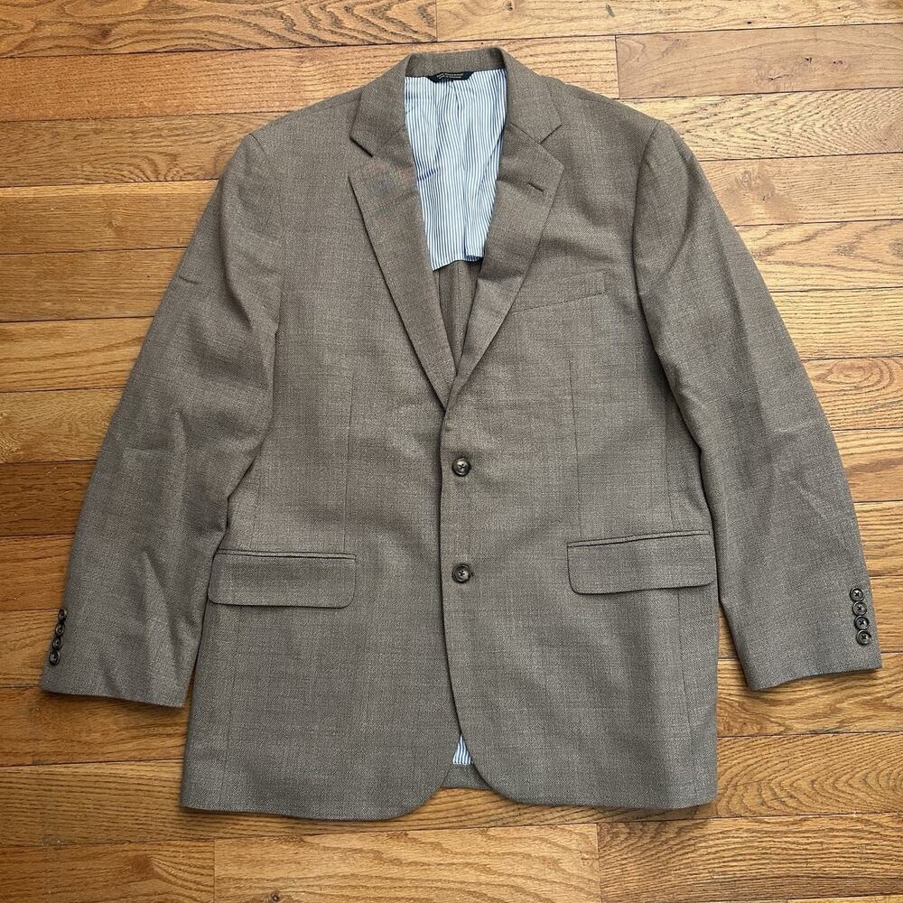 Brooks Brothers 1818 Madison Reda 100% Wool Blazer Suit Jacket 44L